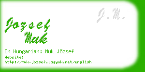 jozsef muk business card